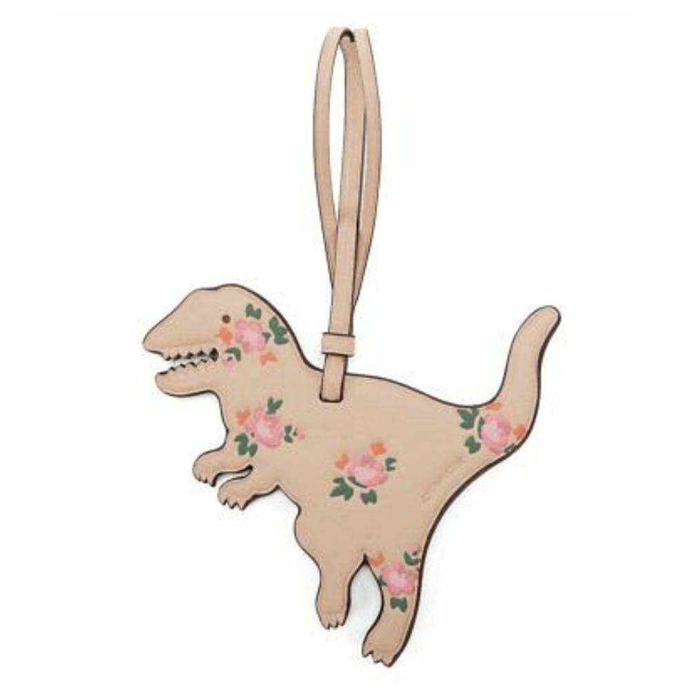 Coach Rexy Floral Keychain Hangtag